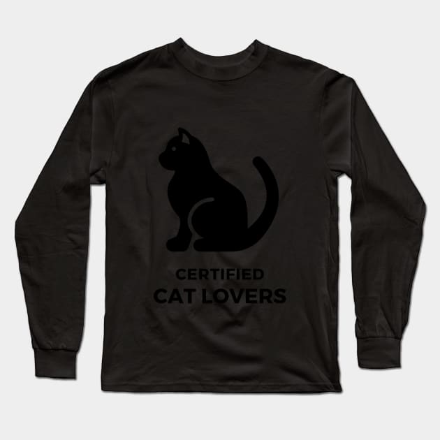 Certified Cat Lover V2 Long Sleeve T-Shirt by WhoopsieDaisie!